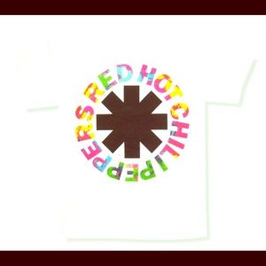White red hot chili peppers shirt