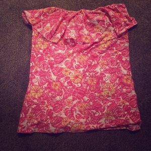 Only worn a few times Lilly Pulitzer strapless XL