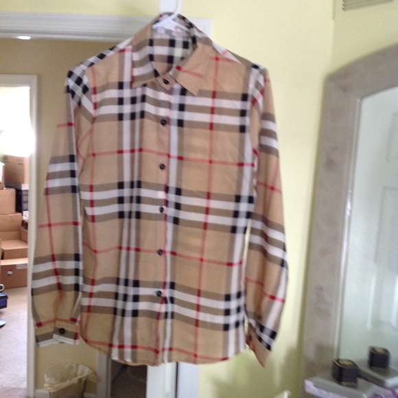 Plaid  chiffon shrit