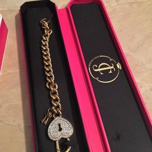 Juicy couture necklace and bracelet set.