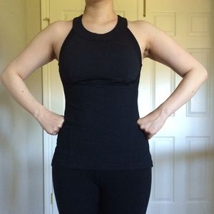 Lululemon Black Run Make it Count Tank Size 8