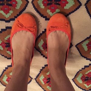 orange flats