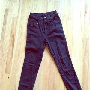 SOLD BDG Super High-waisted black denim
