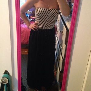 Navy maxi dress