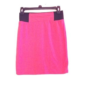 Coral mini skirt