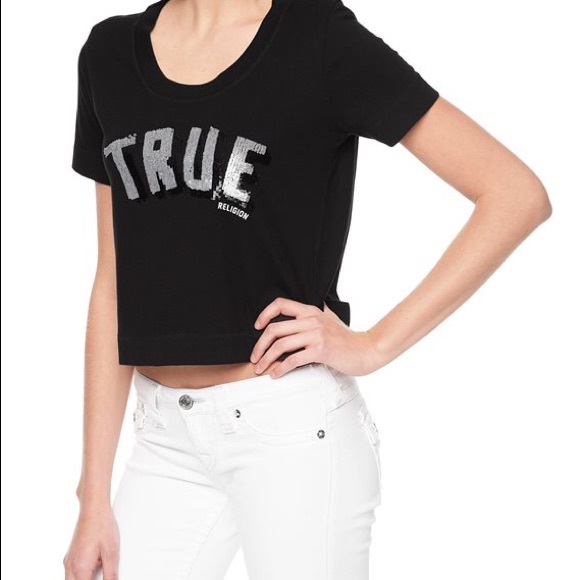 True Religion Sequin Crew Tee - Picture 3 of 3