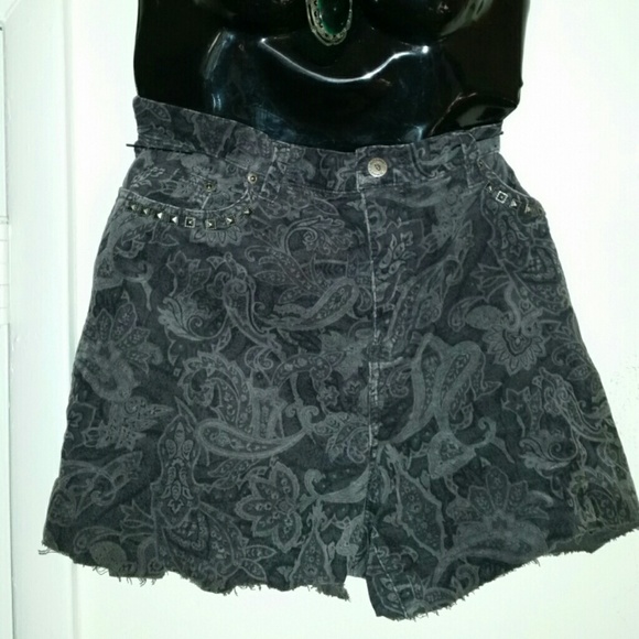 Upcycled Paisley Plus Size Shorts