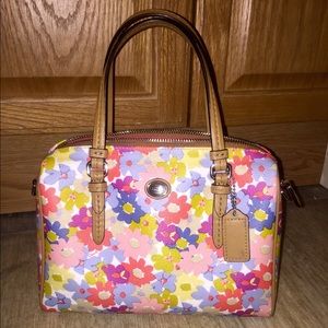 Coach floral tote