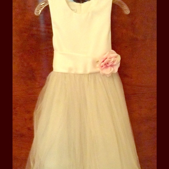 Girl's Fancy Dress w/'floating' Rose Petals