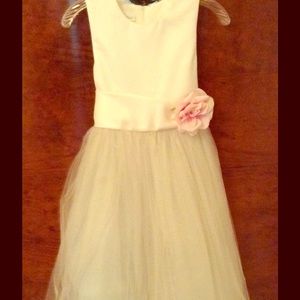 Girl's Fancy Dress w/'floating' Rose Petals