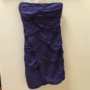 purple strapless dress by GB (L)