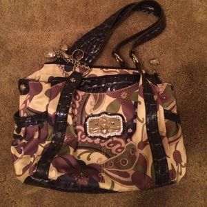 Purple and Green Kathy van Zeeland purse