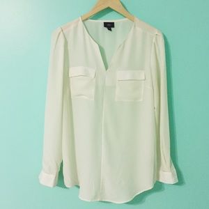 🚫SOLD🚫 Sheer White Tunic Blouse