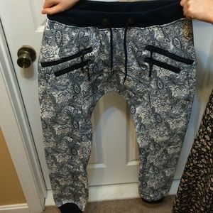 American Stitch Navy Blue Joggers from Zumiez