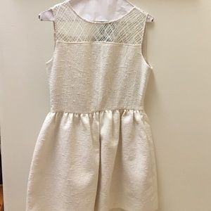 cream dress by Zara