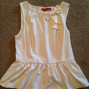 Bow peplum top
