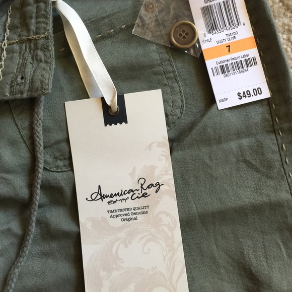 Khaki linen/cotton pants - Picture 3 of 3