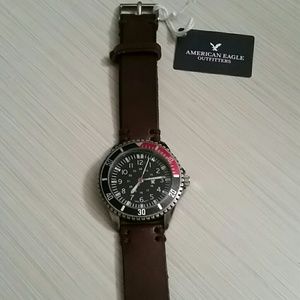 Unisex Leather Strap Watch & Strap Byfold Watch