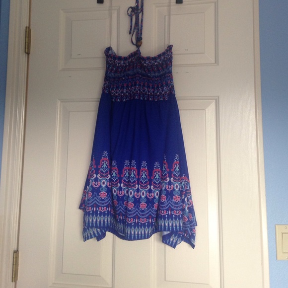 Multicolor halter top
