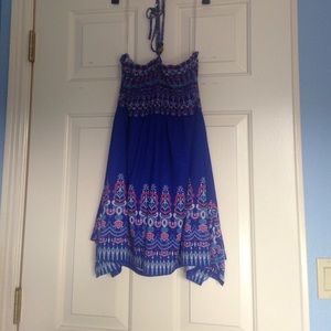 Multicolor halter top