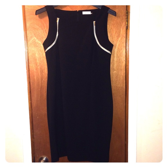 Calvin Klein Dresses & Skirts - Calvin Klein LBD with Zipper Accents
