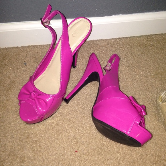 Hot pink heels
