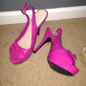 Hot pink heels