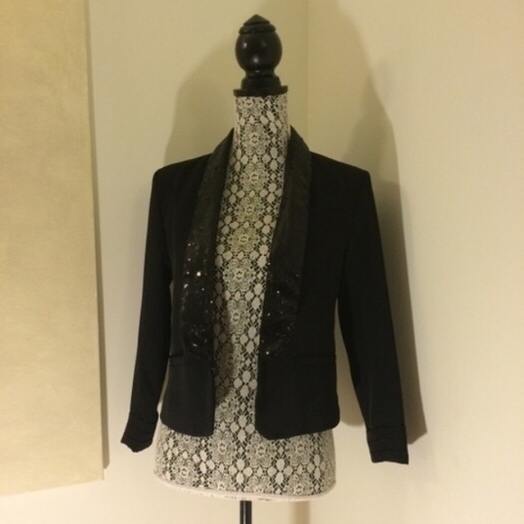 Black sequin blazer