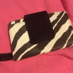 Zebra striped wallet