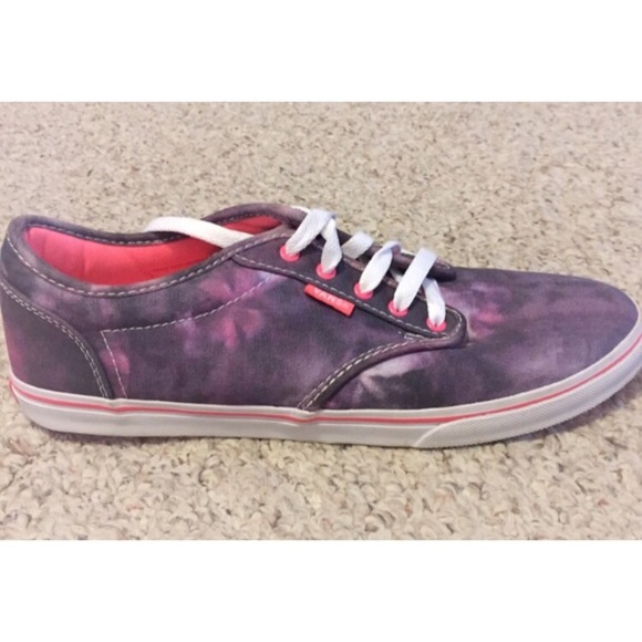 Purple and Neon Pink Vans