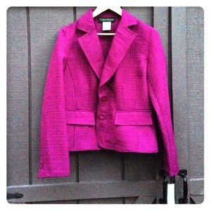 Purple/fuchsia textured blazer