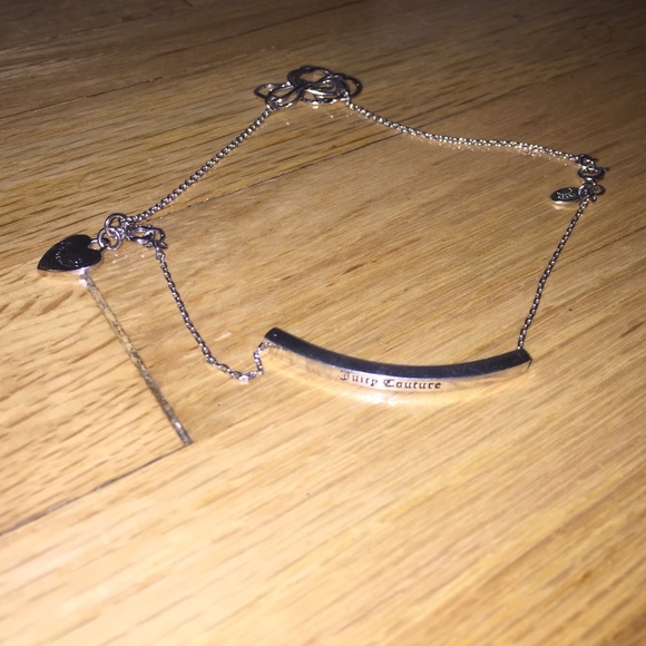 Double wrap around Juicy Couture bracelet silver