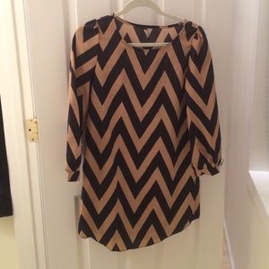 Chevron print dress