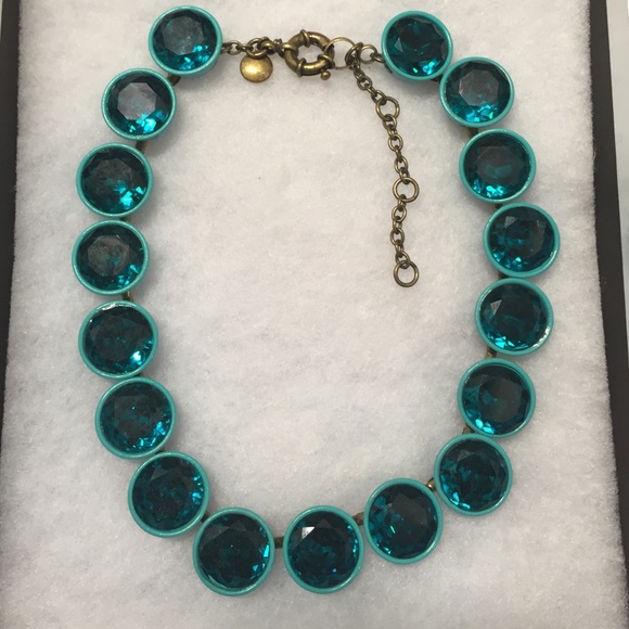 J Crew Turquoise Gemstone Statement Necklace