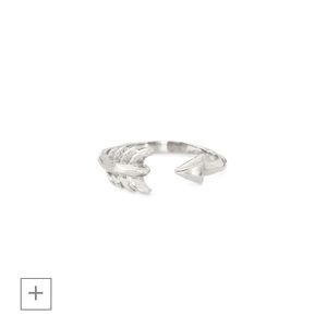 Gilded Arrow Ring - Silver