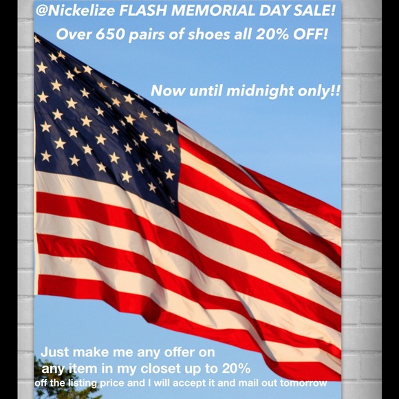 FLASH MEMORIAL DAY SALE, Ends at midnight!