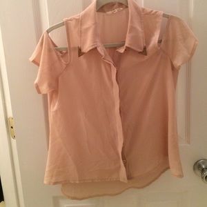 Sheer chiffon blouse