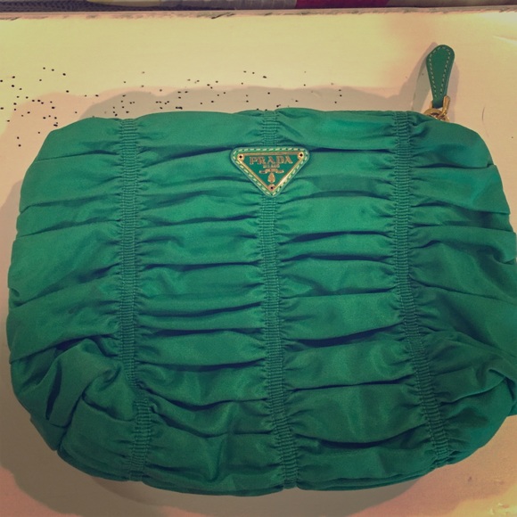 Prada Handbags - PRADA Napa quilted green nylon small bag. 🎀💚🎀
