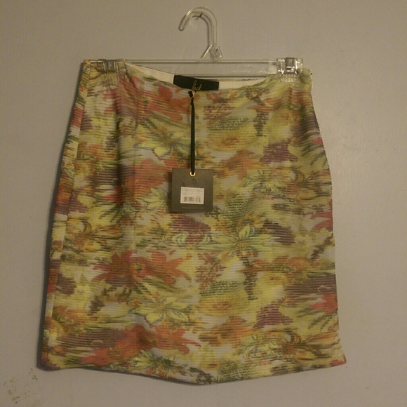 BB Dakota impressionist floral skirt