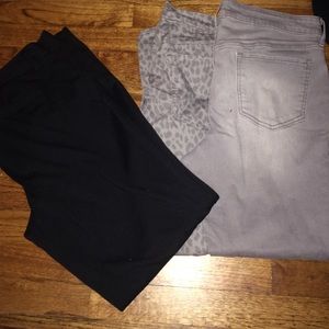 Black ON slack and Skinny jeans