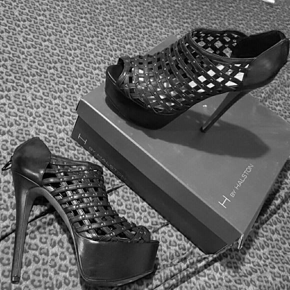 H by hastings black heels