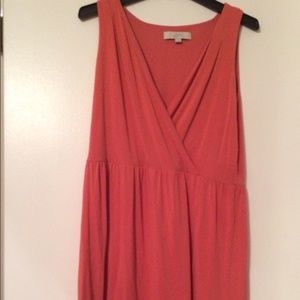 Loft Coral Summer Dress