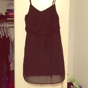 Black Dress with waist tie