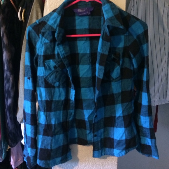 Black and blue flannel