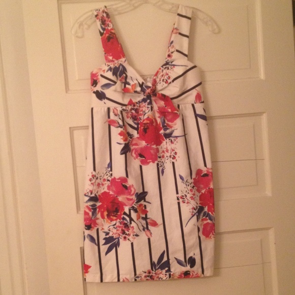 White flowered summer dress