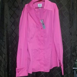 Pink button up