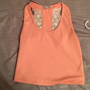 Coral crop top