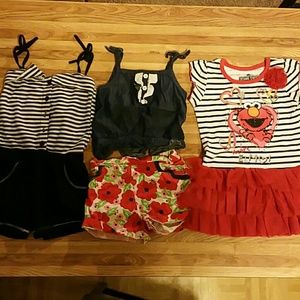 9pcs outfit bundle clothes girl size 2t