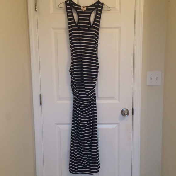 💥SOLD💥 Blue and White Striped Maxi Dress!