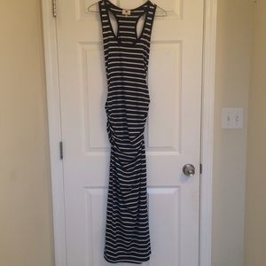💥SOLD💥 Blue and White Striped Maxi Dress!